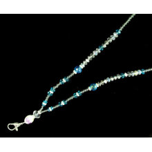 Crochet fait à la main en métal Cristal perlé Bling Lanières